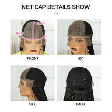 Synthetic Braided Wig Synthetic Hair Lace Front Wigs Box Braided Wigs for Black Women 36 Inches Micro Braids Wigs with Baby Hair