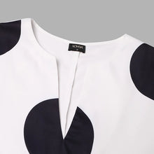 VONDA Plus Size 5XL Women Dress 2025 Summer Bohemian Polka Dot Maxi Long Dress V Neck Party Sundress Vestido Beach Robe Elegant