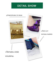 2025 Fashionable Banquet Exquisite Party Top Luxury Round Toe Bowtie Bright Diamond Summer Women's High Heels Shoes And Bags Set