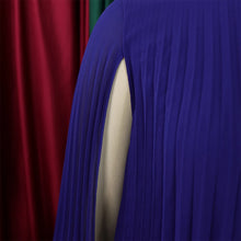 Chiffon Dress for Women Elegant 2024 New Round Neck Batwing Sleeve Loose Knee Length Luxury African Birthday Party Dinner Dress