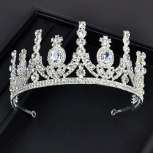 A195 Baroque Wedding Headband Crystal Bridal Crowns and Tiaras Hair Jewelry Accessories Women Rhinestone Headwears Queen Diadems