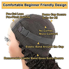 Super Double Drawn 250% Density Loose Wave 13X6 HD Transparent Lace Frontal Glueless Wig Preplucked Human Hair Ready To Go