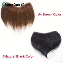 16x2cm Human Hair Toupee Men Forehead Hairpiece Patch Hairline Invisible Seamless Ultra Thin Skin PU Men's Capillary Prosthesis