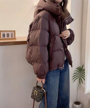 Women Korean Cotton Parkas Hooded Winter Oversize Coat Thick Warm Loose Puffer Jacket Female Solid Fashion Zipper Outwear