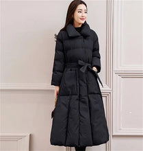 Women's Single Breasted Long Down Winter Jackets