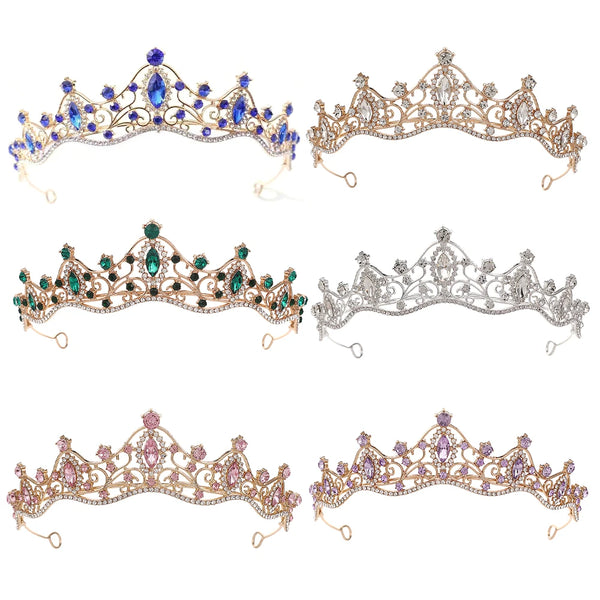 Girl's birthday tiara bridal wedding hair accessories Korean simple wedding dress children's performance tiara accessories.