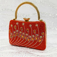 Women's Elegant Rhinestone Pointed Toe Pumps With Matching Shoes And Bag Set