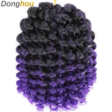 Ombre Jumpy Red Ginger Wand Curls Crochet Hair 1B 27 30 350 613 Purple Grey Colors jamaican twist braiding Hair 20 Strands/Pack