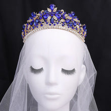 Baroque Crystal Crown Tiara For Women Bride Rhinestone Prom Princess Diadem Bridal Wedding Hair Accessories Jewelry Crown Tiara