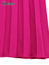 Mlaiscsr Elegant Evening Party Jumpsuit Long Sleeved Waist Pearl Bead Mesh Loose Wide Leg Pleated Long Dinner One Pieces Rompers