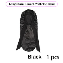Soft Silky Long Satin Bonnet For Natural Hair And Curly Hair Extra Large Size Hair Cap With Tie For Comfortable Night Sleep 1Pcs