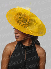 Big Flower Fascinators Hat Headpiece Women Kentucky Church Millinery Cap Ladies Derby Feather Pillbox Fascinator Hats