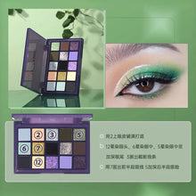 UCANBE 15 Shades Eyeshadow Palette Purple Chameleon Shimmer Glitter Matte Matellic Eye Shadow Makeup Palette Halloween Makeup