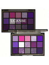 UCANBE 15 Shades Eyeshadow Palette Purple Chameleon Shimmer Glitter Matte Matellic Eye Shadow Makeup Palette Halloween Makeup