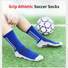 4 Pairs of Sports Socks Football Socks Men's Mid-calf Socks Breathable Silicone Anti-slip Dot Socks Basketball Yoga Socks