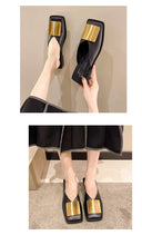 Baotou Slippers Women Wear 2024 New Korean Version of Lazy Metal Buckle Sandals Slip-on Sandals