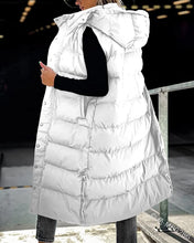 Women's Oversize Waistcoat Winter Hooded Quilted Vest