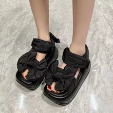 2024 New Genuine Leather Summer Luxury Sandals Casual Work Checkered Beach Shoes Vacation Fashion Women's Shoes zapatos de mujer