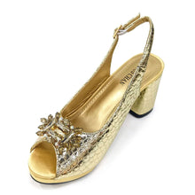 Italian Rhinestone Decoration Women's Shoes And Bag Set