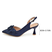 Luxury Italian Shoes and Bag Set for Women Wedding Pointed Toe Women's Pumps High Heel Rhinestones Party Ladies Shoe and Bag Set