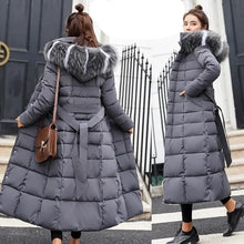 Women's Fashionable Comfortable Bow Belt Fox Fur Collar Coat