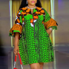 Plus Size 5XL VONDA Women Bohemian Printed Dress 2025 Summer Short Dress Flare Sleeve Party Sundress Casual Vestido Robe Femme