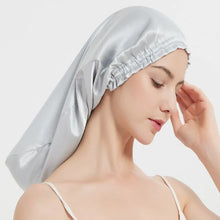 100% Mulberry Silk Sleep Cap for Long Hair Bonnet with Soft Elastic Band for Woman Hair Care
