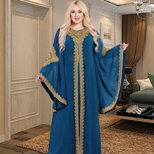 Two Piece Set Dress African Dresses for Women 2023 Traditional Gold Embroidery Clothing Islam Kaftan Abaya Musulman Robe Femme