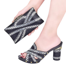 New Arrival Green Color Italian Shoes with Matching Bags Shoes and Bag Set African Sets 2024 Shoe and Bag Set for Party In Women