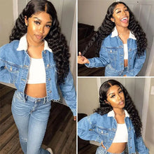 Loose Deep Wave Lace Front Wig Human Hair Wigs For Women Pre Plucked Brazilian 13x4 Frontal Wig Deep Part 180% Density Remy Wigs