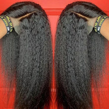 Yaki Straight Wig 360 Lace Frontal HD Human Hair Wigs Full Lace Kinky Straight Wigs Human Hair 13x6 Lace Front Brazilian Wigs