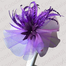 Kentucky Derby Big Fascinator Hat Women Wedding Elegant Feather Pillbox Cap Royal Party Headpiece Ladies Evening Church Chapeau