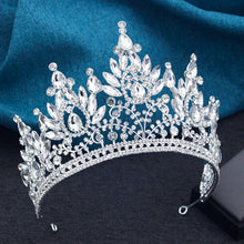 Luxury High Royal Queen Wedding Crown for Women Large Lime Green Crystal Banquet Tiaras Party Costume Hair Jewelry Accessories