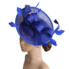 Formal Women Wedding Chuch Hat Bride Mariage Chapeau Ladies Party Occasion Derby Fascinator Sinamay Hat With Headband Accessory
