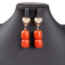 Artificial Coral Women Pendant Necklace Bracelets Earrings Suit African Wedding Jewelry Set Nigeria Bride Accessories Party Gift