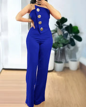 Women's Spring Fashion Rhinestone Fishnet Patch Sexy Jumpsuit