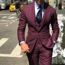 Elegant Wedding Tuxedos Suits Slim Fit Bridegroom For Men 3 Pieces Groomsmen Suit Male Cheap Formal Business (Jacket+Vest+Pants）