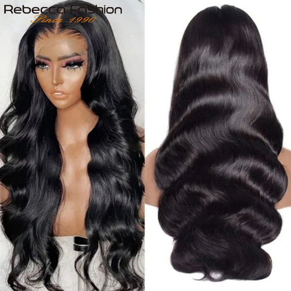 Body Wave Lace Front Wigs 180D Transparent Lace Frontal Wig Human Hair Wigs T Part Lace Wig Brazilian Body Wave Lace Wig