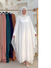 Ramadan Chiffon Muslim 2 Piece Khimar Abaya Set Islam Hijab Dress African Dresses For Women Kebaya Robe Femme Musulmane Kaftan