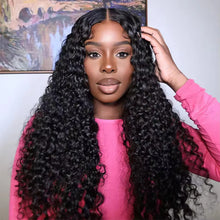 Wear And Go Best Water Wave 13x4 HD Lace Frontal Wig Wet Glueless Deep Water Cheap Wigs On Clearance Sale Human Hair 180% Wig