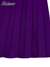 Mlaiscsr Purple Fashion Belt V-Neck Long Sleeve A-Line Pleated Dress Women Elegant Slim Evening Party Club Vestidos African Robe