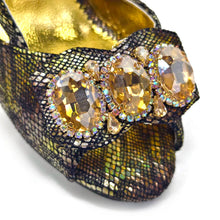 Elegant Heels for Womens Peep Toe Special Material Design Rhinestone Sandals Italian Shoes and Bags Matching Set 2024