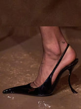 2025 Summer New Women's Slimming High Heel Sandals Fashion Pointed Party Wedding 34-43 Women's Large Sandals