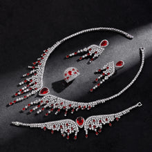 2024 New 4-piece Bridal Wedding Jewelry Set, Cubic Zirconia, Luxury Women's Jewelry, Women's Wedding Party Accessories