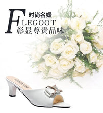 Summer Female Sandals Women Slippers Sexy Open Toe Fish Mouth Slippers  Ladies Rhinestone Bowknot Slides Shoes Plus Size 42