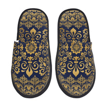 Custom Queen Of Absolutely Everything Gold Baroque Soft Memory Foam House Slippers Women Comfy Warm Anti-skid Sole Slipper