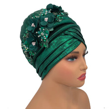 2024 New African Women's Turban Cap Nigeria Auto Gele Headtie Already Made Wedding Geles Female Head Wraps with Diamond Flower