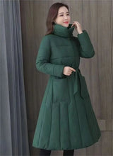 Women's Single Breasted Long Down Winter Jackets