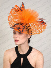 New Fascinator Wedding Headpiece Women Butterfly Headwear For Church Derby Hat Fascinators Headband Bridal Pillbox Cap Flower
