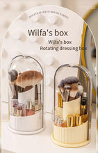 360° Rotating Makeup Brush Holder Desktop Makeup Organizer Cosmetic Storage Box Lipstick Eyebrow Brush Holder Jewelry Container